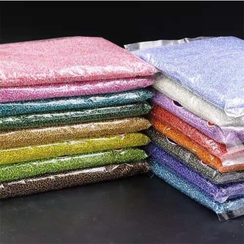 29888-4968pcs 2/3/4mm Pouring Silver Rice Beads Charm Glass Beaded Wholesale For Jewelry Making DIY Earrings Necklaces Bracelets