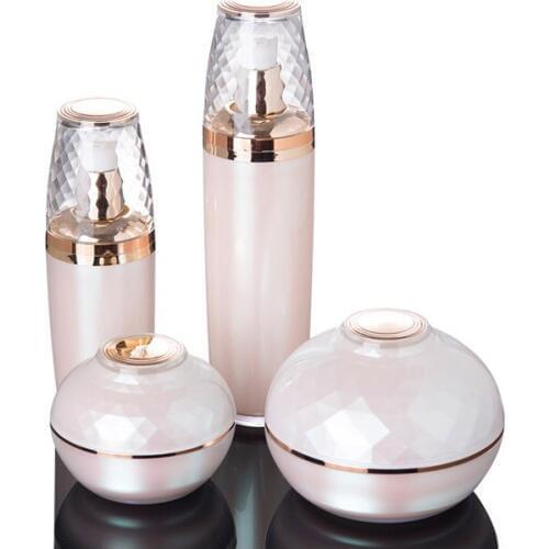 300pcs 30/50ml Acrylic Lotion Pump Bottles 30g 50g/ml Cream Jars Split Charging Jars Empty Cosmetic Container