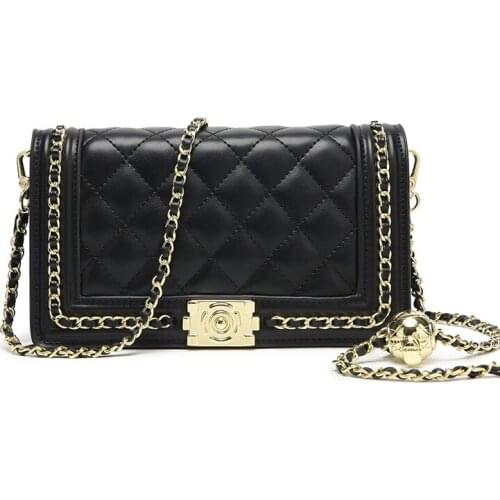 Brand Womens Bags 2020 New Lingge Chain Bag Fashion Shoulder Bag Ladies Messenger Bag Handbags Bags For Women Torebki Damskie