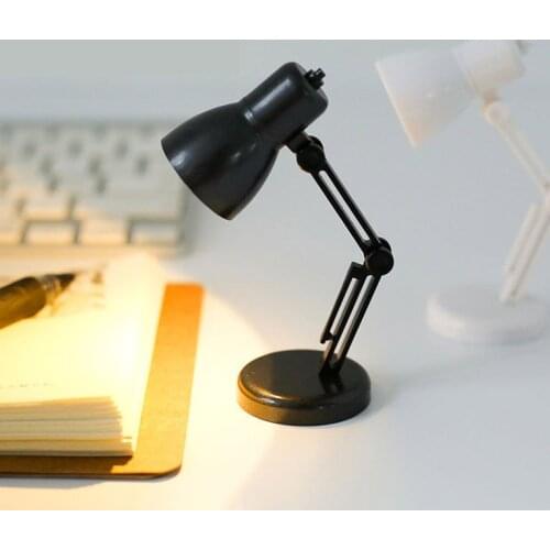 Exotic Creative Small Book Lamp Small Night Lamp Mini Book Clip Lamp Warm Light Eye Protection Table Lamp Home Decor Figurine