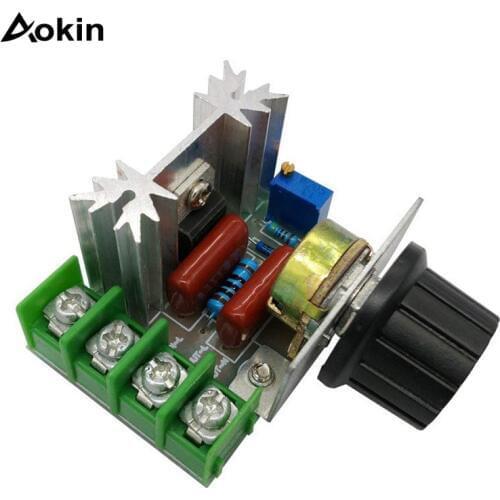AC 50-220V 25A 2000W Motor Controller SCR High-power Electronic Voltage Regulator Module Motor Speed Controller