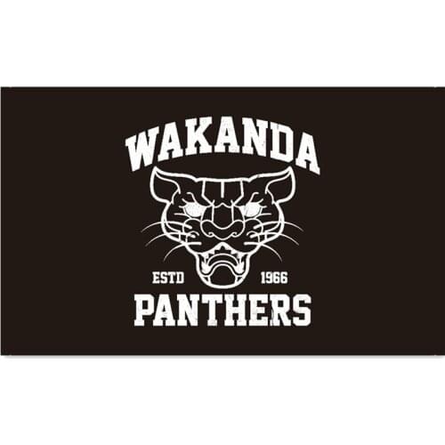 60x90cm/90x150cm/120x180cm wakanda estd 1966 panthers flag