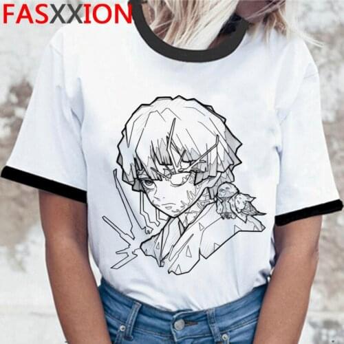 Kimetsu No Yaiba Demon Slayer tshirt top tees male print grunge graphic tees t-shirt ulzzang