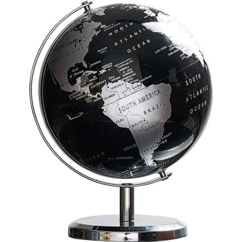 Retro World Globe Earth Map Globe Geography Educational Toys for Children Office Home Desktop Decoration English Version Gift