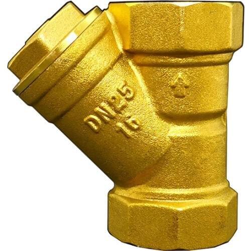1/2" 3/4" 1" BSP Female Thread Brass Inline Y Type Filter Strainer Valve Pipe Fitting Connector Adapter For Water