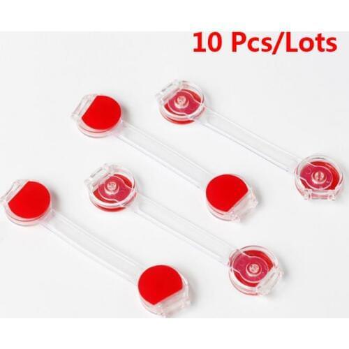 10Pcs Multi-function Baby Anti-pinch Drawer Lock Cabinet Door Lock Baby Protection Refrigerator Door Cabinet Child Safety Lock