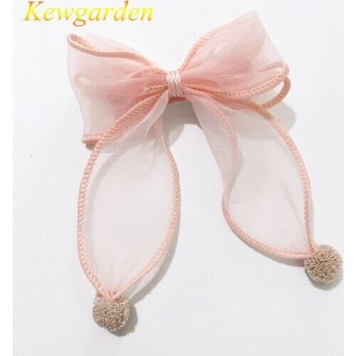 Kewgarden Fashionable girl with bow hairpin childrens Princess hair accessories 4pcs