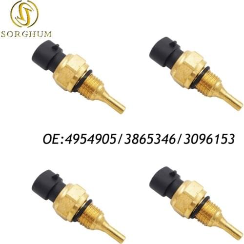 New 4PCS Coolant Oil Fuel Temperature Sensor For Dodge Ram 2500/3500 Cummins 4954905 3865346 3096153