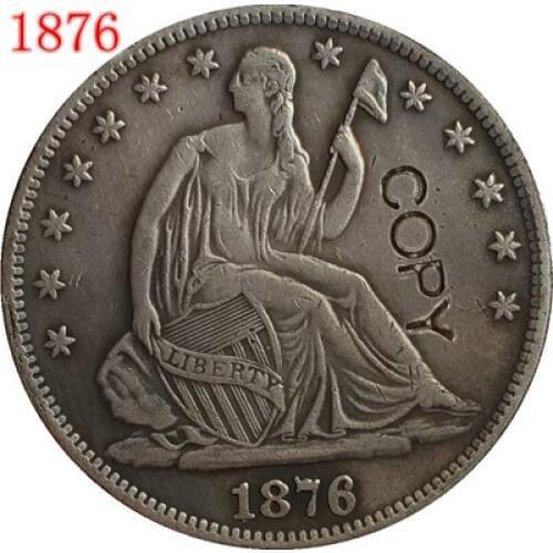 USA 1876 P,CC,S SEATED LIBERTY HALF DOLLAR COPY COINS