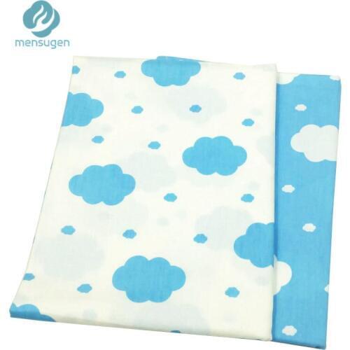 50cm*160cm Clouds Printed Woven Cotton Fabric DIY Patchwork Sewing Kids Bedding Cushions Pillows Cloth Textiles Sheet Fabric
