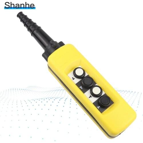 Waterproof Hoist Crane Pushbutton Crane Pendant Control Stations two speed 4 buttons