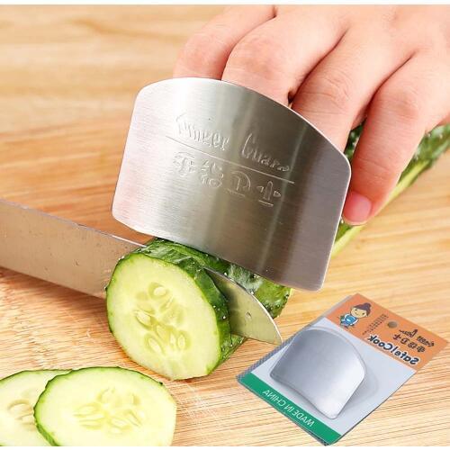 Protect Finger Safe Kitchen Stainless Steel Cutting Slice Protection Tools Useful Kitchen Tools Gadgets Accessories *70