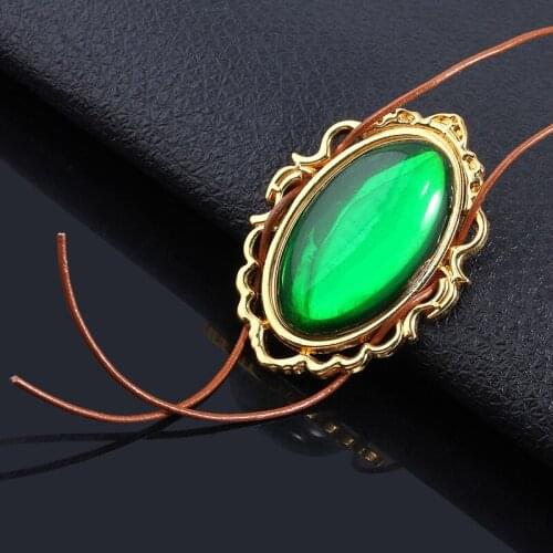 Anime Violet Evergarden Cosplay Emerald Necklace Woman Jewelry Fans Collection Props Girls Gift Drop Ship Pendant Accessories