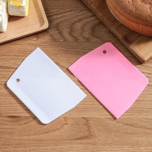1PCS Dough Scrapers Cream Smooth Cake Spatula Baking Scraper Multipurpose Kitchen Scrapers to Pizza Dough Pastry Cake