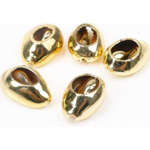 10pcs Natural Spiral Shell Gold Silver Plated SeaShells for DIY handmade Home decoration jewelry making 10-25mm