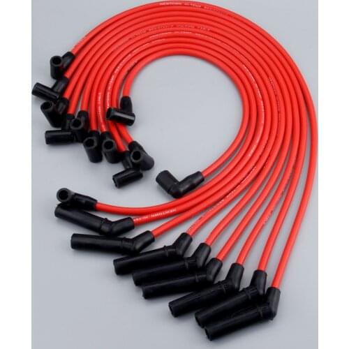 10Pcs Spark Plug Ignition Wires Cable Kit M-12259-R301 9mm for FORD 1964-1995 MUSTANG 1979-1995 F-150 5.0L 5.8L V8 Only SBF 302W