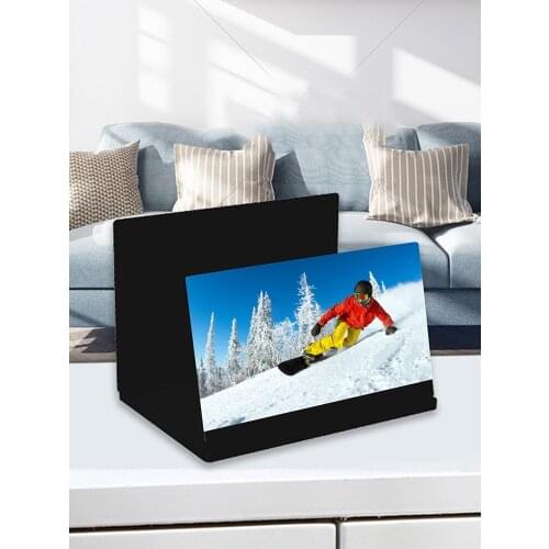 12 Inch Large Screen High-definition Magnifier Amplifier Curved Screen Mobile Phone Screen Magnifier For Smartphone Stand Enlarg