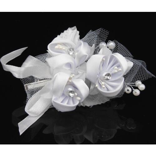 12pcs Exquisite Flower Bridal Wedding Prom Pearl Crystal Rhinestone Hair Pins Hair Accessory Hair Clip Hair Band