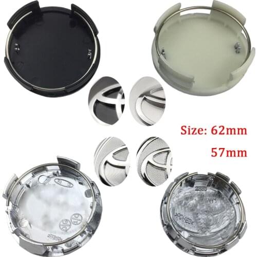 60pcs 57mm 62mm for Logo Sticker Car Wheel Center Caps Car Rim Repair Hub Cap Covers Fit For toyota Car Accessories
