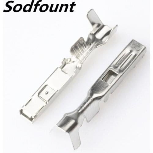 100pcs H62 brass tinned 2.2mm famale car connector terminal block DJ625-2.2A