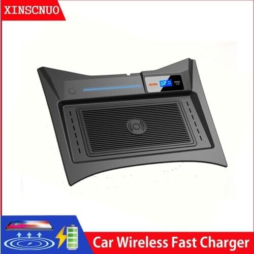 Car Accessories For Nissan X-TRAIL wireless mobile charger QI wireless Fast charging phone Car Charging Pad