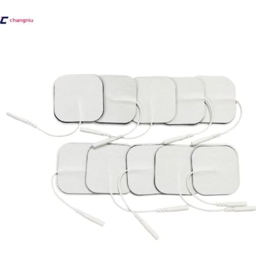 Free Shipping 30pcs/lot(15 pairs) 5*5cm Tens Electrode Pads for Slimming Massage Digital Therapy Machine Massager