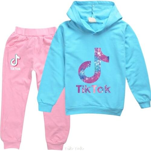 Tik Tok Autumn Childrens Clothes Sets Boys Hoodies and Long Pants 2 Pieces Clothing Sets Childrens Luminous Boys clothes