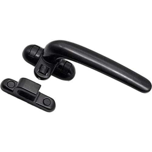 Door and Window Handle Lock Casement Window Lock Wheel Handle Black
