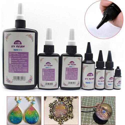 Hot Sale DIY UV Ultraviolet Resin Gel Curing Resin Curing Solution Quick-drying Non-toxic Sunlight Activated Hard Glue DIY Gel