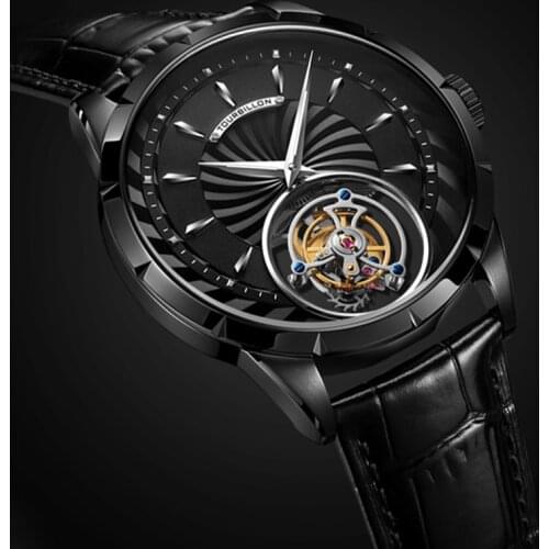 AESOP Tourbillon Watches Mans Mechanical Watch for Men Wristwatches Man Skeleton Male Clock Sapphire Mechanical Watch Luxury Men