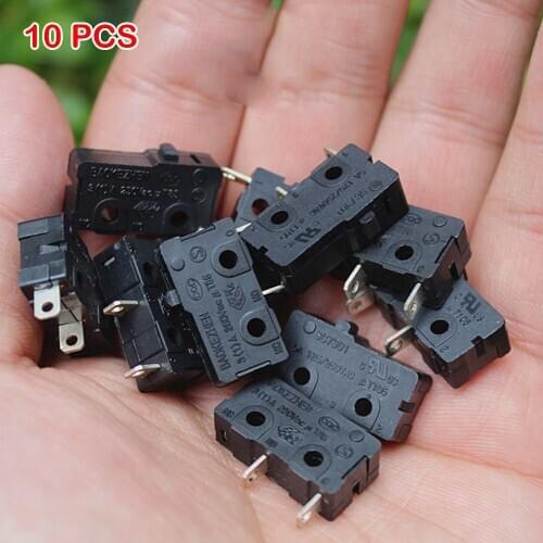 Micro Normally Open Limit Switch Momentary Push Button Switch 1A 125V AC Small Switch 2Pins 20* 6.5 *9.5mm