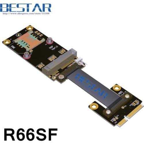 Mini PCIe mPCIe WiFi WAN To M.2 WIFI A.E key / Mini PCI-e mSATA / M.2 NVMe Riser Card adapter Extender Cable 8Gbps Customization