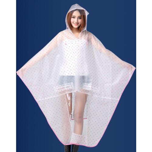 Camping Climbing Raincoat Tent Mat EVA Poncho Rain coat Cycling Rain Cover Waterproof bicycle rain capes Rainwear Long Clear