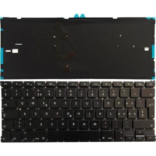 NEW Swiss Keyboard For Macbook Air 13" A1466 A1369 with Backlit Laptop keyboard MD231 MD232 MC503 MC504 2011-15 Years