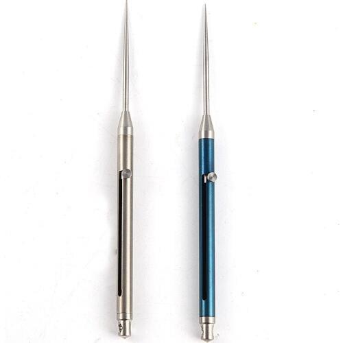 New Titanium Alloy Toothpick With Toothpick Holder Ultra Light Portable Multi-tool Fruit Fork Titanium Rustproof Survival EDC T