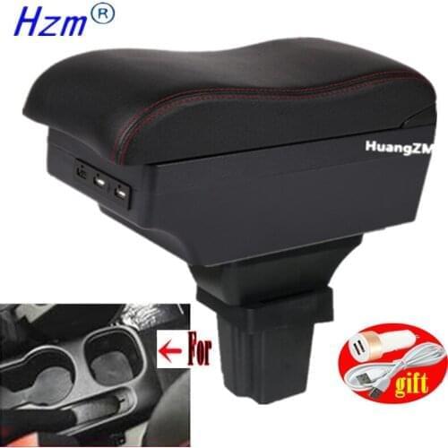 For Chevrolet Novo Prisma Armrest For Chevrolet Onix Prisma Interior Center Console Storage Box Arm Rest USB interfac