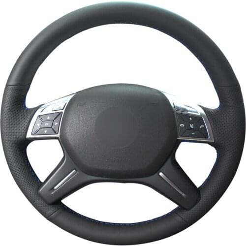 Hand-stitched PU Artificial Leather Steering Wheel Cover for Mercedes Benz C180 C200 C350 C300 CLS 280 300 350 500 GLK