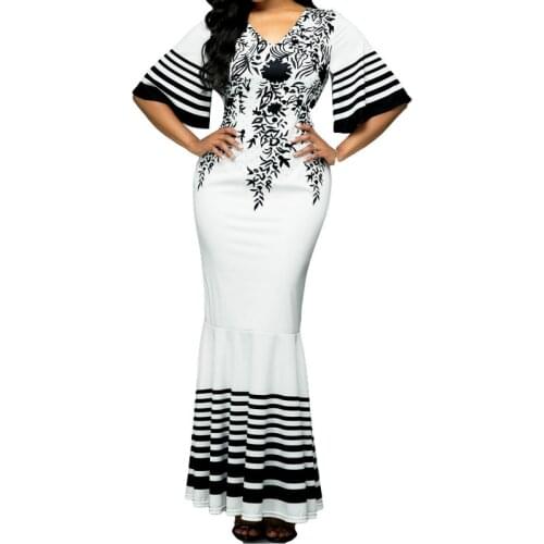S-5XL Plus Size African Long Dresses For Women 2020 African Clothes Africa Dress Dashiki Ladies Clothing Ankara Africa Dress