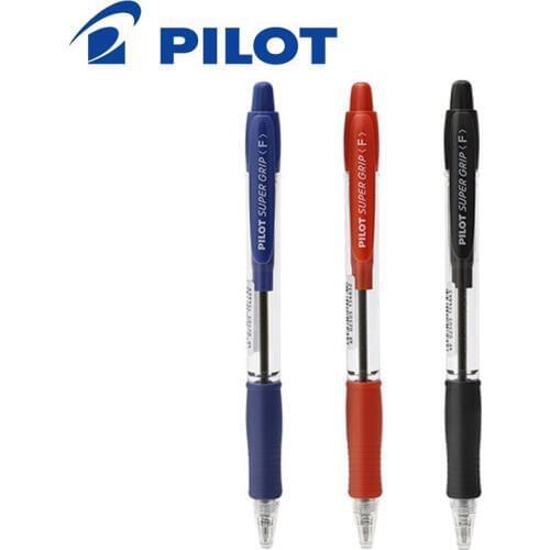 2019 Japan Pilot 6 Pieces BPGP-10R SUPER GRIP Ballpoint Pens Ball Point Pen transparent plastic 0.7mm Office School Supplies