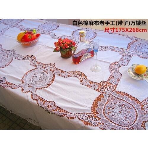 Old handmade (ribbon) carded silk tablecloth, handmade multi bed cover, piano cover cloth, genuine goods clearance