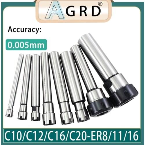C10 C12 C16 C20-Er8 ER11 ER16 ER25 ER20 extension bar straight shank extension bar high precision0.005 chuck type A/M
