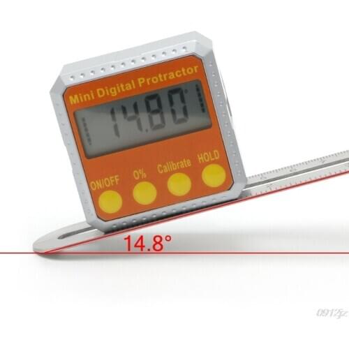 360 Degree Digital Protractor Inclinometer Electronic Level Box Magnetic Angle Gauge New Drop ship LS'D Tool