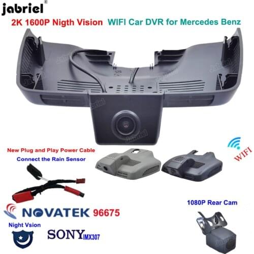 2K 1600P New Plug And Play Hidden Wifi Car Dvr Dash Cam Cameras for Mercedes Benz E Class w212 w213 C Class w205 s205 GLC x253