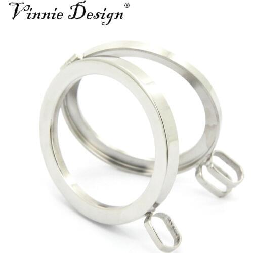 Vinnie Design Jewelry Top Quality Plain Moneda Pendant for 33mm Coin Disc Stainless Steel My Coin Holder metal pendants