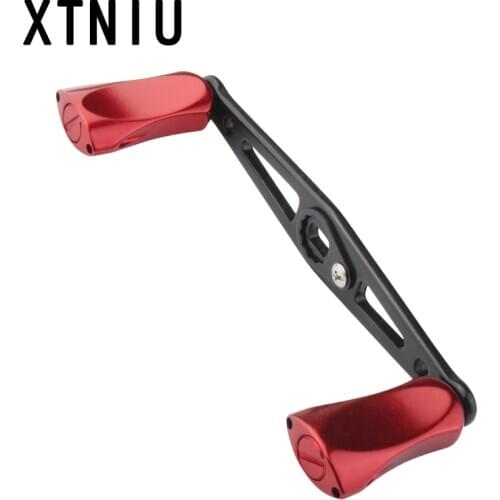 XTNIU 8*5MM Hole Size Fishing Reel Handle Aluminum Alloy Knob Black Handle For Baitcasting Reel Tool