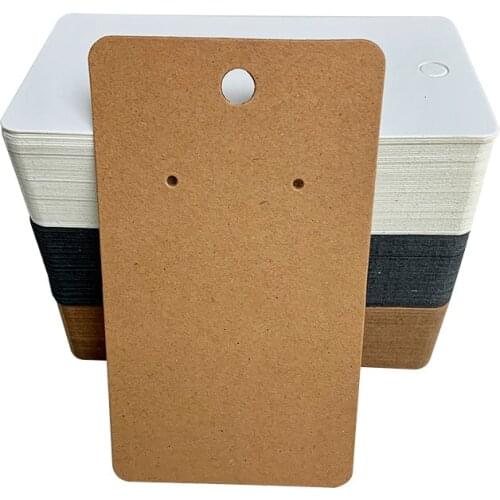 10pcs/lot Earrings and Necklaces Display Cards Cardboard Earring Packaging Hang Tag Card Ear Studs Paper Card 5x8.9cm