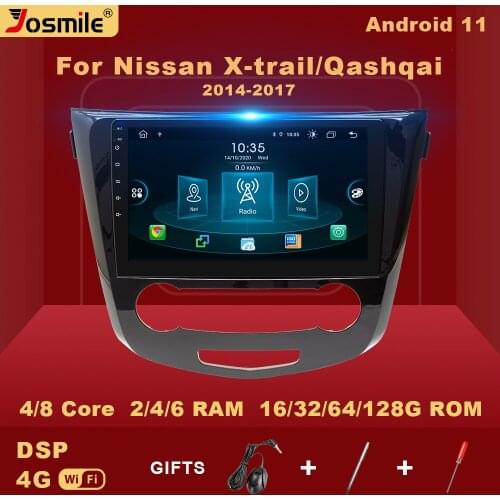 2 Din Android 11 Car Multimedia Player For Nissan X-Trail xtrail X Trail 3 T32 2013 - 2017 Radio Audio Qashqai 2 J11 Navigation
