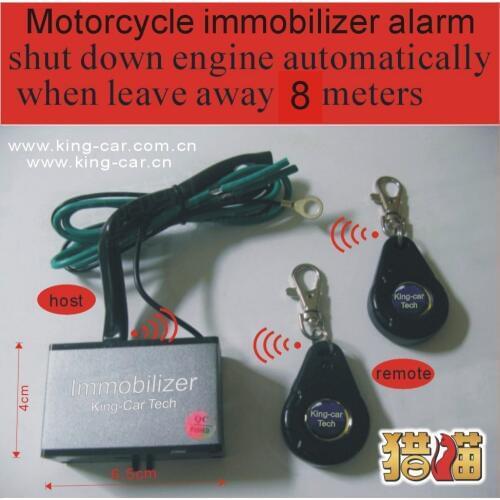 2years guarantee 6-12 voltage motorcycle alarm Anti-hijack alarm engine immobilizer system