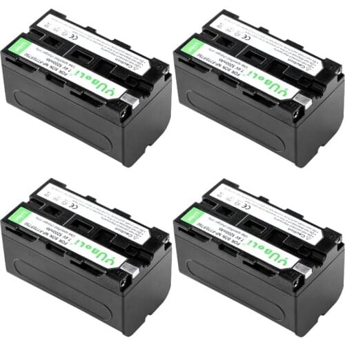 4pcs 5299mAH NP-F750 NP-F770 Li-ion Battery for Sony NP 770 f750 ccd-tr917 ccd-tr940 ccd-trv101 ccd-trv215 YONGNUO light