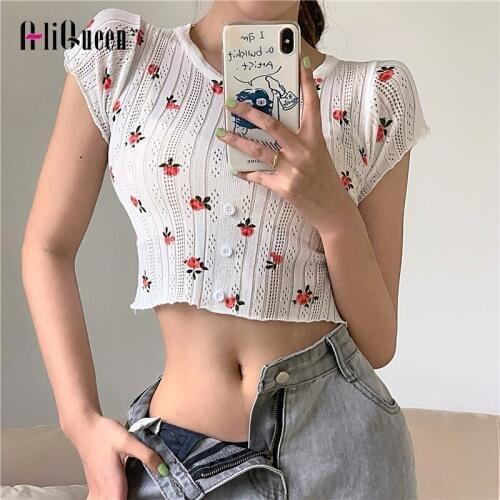 AliQueen Women's Cropped T-shirts